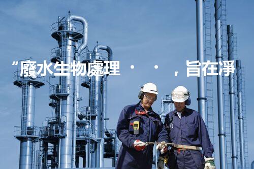 “廢水生物處理，旨在凈化水源，守護(hù)碧水藍(lán)天”